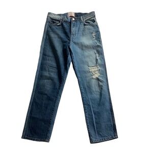 Revice Two-tone Straight Blue Jeans Distressed Size 29
